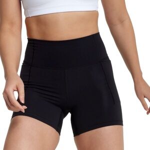 Black Women's High-Waisted Bike Shorts 5” Calia